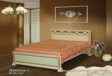 кровать из дуба "Неаполь - 1 спинка"