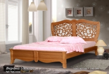 кровать из дуба "Верона (декор) - 1 спинка"