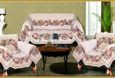 Чехлы на диван и 2 кресла NETES гобелен К 035 кремовый