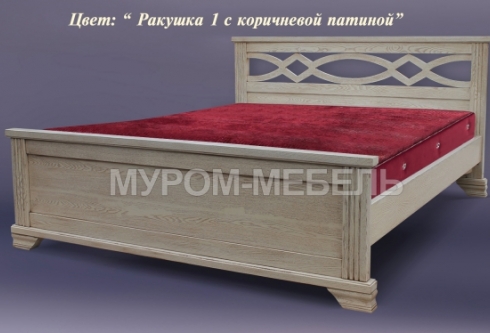 Кровать Лира из дуба